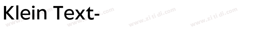 Klein Text字体转换